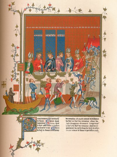 Välipala aterian aikana, 1300-luku, 1849. tekijältä Kellerhoven