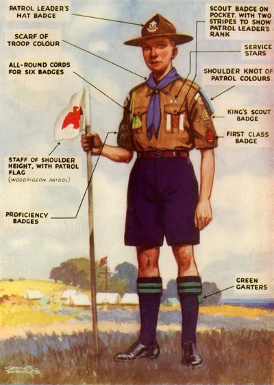 Partiounivormu ja merkit, 1944. tekijältä Kenneth Brookes