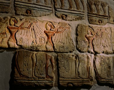 Egypti; Amarna; Auringon faaraot; mm6714; Arkeologia; Akhenaten; Nefertiti; Luxor..., 2001 (kuva) tekijältä Kenneth Garrett