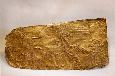 Kultalevy Tutankhamonin haudasta, Uusi valtakunta, 2002 (kuva). tekijältä Kenneth Garrett