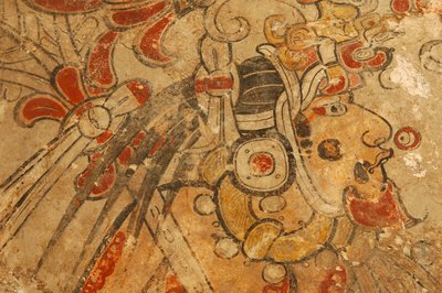 Maya; Maya-muraalit; San Bartolo; Guatemala; tohtori Bill Saturno, 2002 (kuva) tekijältä Kenneth Garrett