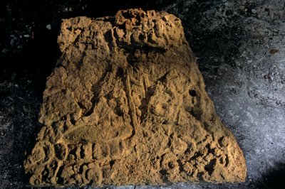 Stele, Sufricaya, Holmul, Guatemala, Maya, Francisco Estradabelli, 2008 (kuva) tekijältä Kenneth Garrett
