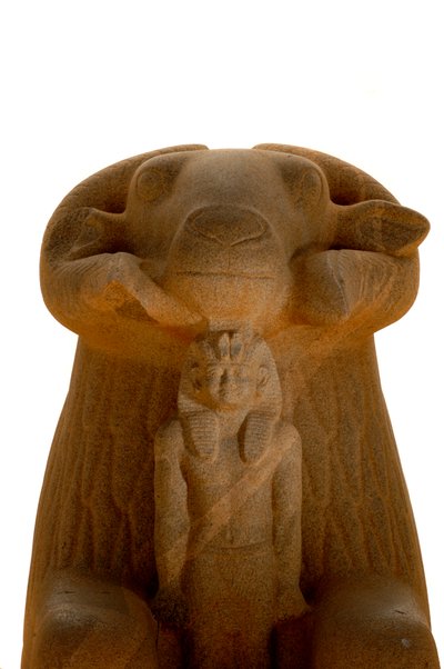 Taharka ja Ramin pääinen sfinksi, Gebel Barkal,Mustat faaraot, nubialaiset, Sudan, National..., 2007 (kuva) (kuva) tekijältä Kenneth Garrett