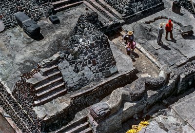Tenochtitlan, Templo Mayor, atsteekit, kalenteri, Meksiko, arkeologia, Mexico City, instit..., 2010 (kuva) tekijältä Kenneth Garrett