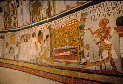 Royn hauta; hautajaissaattue, ; 18. dynastia. Aatelisten laakso; Thebe; Egypti; Ne... tekijältä Kenneth Garrett