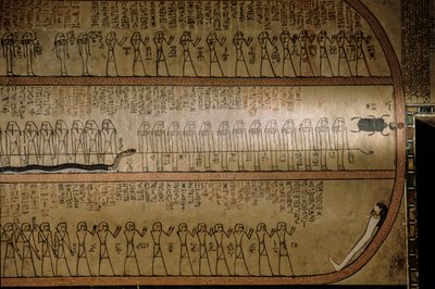 Seinämaalauksia, joissa kuvataan Kuolleiden kirjaa; Amenhotep II:n hauta; Kuninkaiden laakso. The..., 2009 (kuva) tekijältä Kenneth Garrett