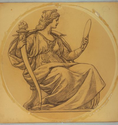 Tutkimus "Prudence", Lunette Hudson County Courthousessa, Jersey Cityssä, NJ tekijältä Kenyon Cox