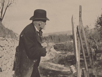 Paul Cézanne maalasi Les Lauvesissa, 1906. tekijältä Ker Xavier Roussel