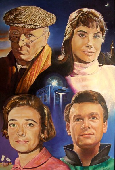 The Mythmaking Four (Dr Who), 2003 (maalaus) tekijältä Kevin Parrish
