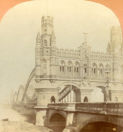 Kaiser Bridge, Hampuri, Saksa, 1896. tekijältä Keystone View Company