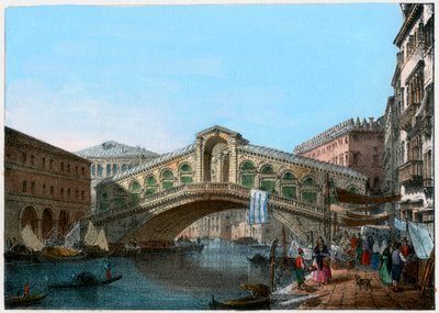 Rialton silta, Venetsia, Italia, 1800-luku. tekijältä Kirchmayn