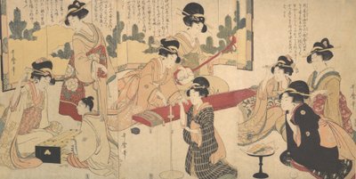 Hyvää iltaa, n. 1805. tekijältä Kitagawa Utamaro