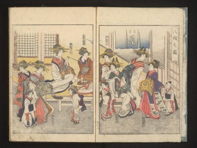 Kurtisaanit huoneessa tekijältä Kitagawa Utamaro