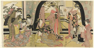 Palkintojen arvonta (Ho biki) tekijältä Kitagawa Utamaro