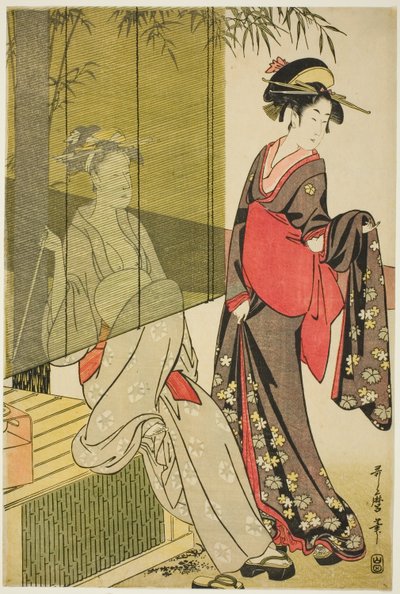 Kuivaus- ja venytysliina tekijältä Kitagawa Utamaro