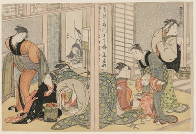 Elegant Pleasures of the Four Seasons, c. 1782. tekijältä Kitagawa Utamaro