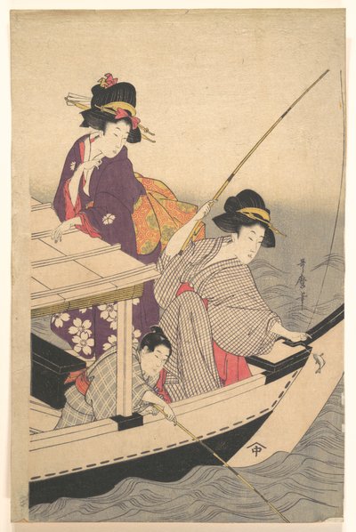 Kalastus tekijältä Kitagawa Utamaro