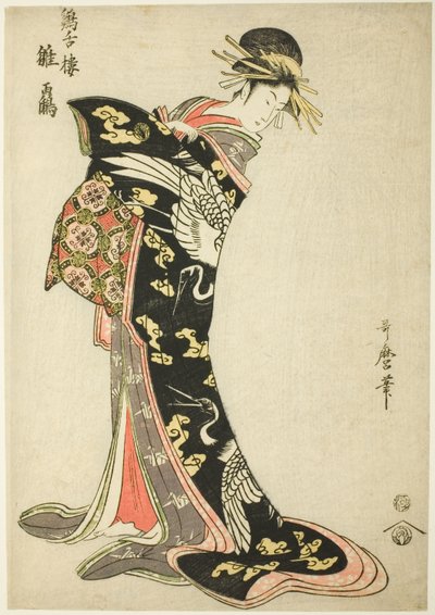 Te-kei Zetsuron Hinatsuru tekijältä Kitagawa Utamaro