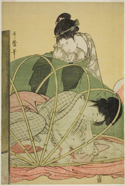 Hyttysverkko vauvalle tekijältä Kitagawa Utamaro