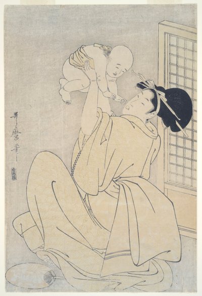 Äiti ja lapsi tekijältä Kitagawa Utamaro