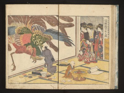 Tee seinämaalaus tekijältä Kitagawa Utamaro