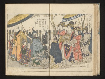 Paraati pitkin kirsikankukkaa tekijältä Kitagawa Utamaro