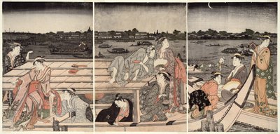 Huviveneily Sumida-joella tekijältä Kitagawa Utamaro