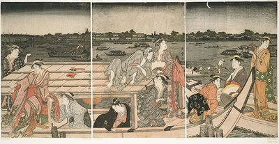 Huviveneily Sumida-joella tekijältä Kitagawa Utamaro