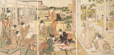 Neljä saavutusta Kinkishoga, n. 1788-90. tekijältä Kitagawa Utamaro