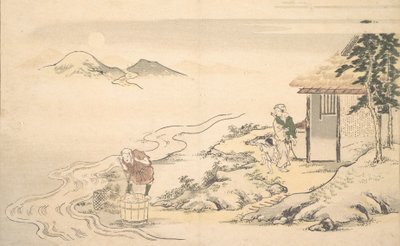 The Full Moon at the Time of the Imo Harvest, 8th month, 1789.  tekijältä Kitagawa Utamaro
