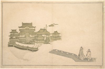 Palatsi kuussa tekijältä Kitagawa Utamaro