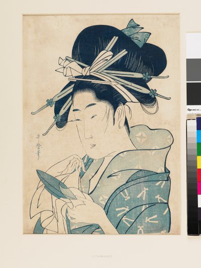 Kurtisaani Tsukioka tekijältä Kitagawa Utamaro