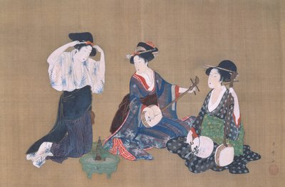 Kolme kauneutta, n. 1790 tekijältä Kitagawa Utamaro