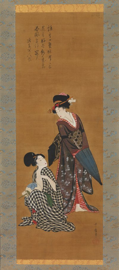Kaksi kaunotar, n. 1801-4. tekijältä Kitagawa Utamaro