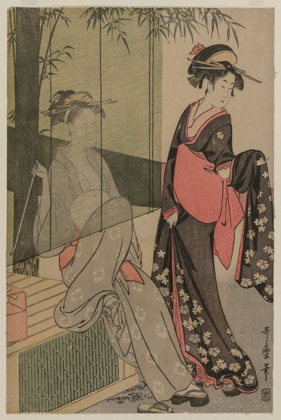 Kaksi naista bambusokeelta, n. 1797 tai 1798. tekijältä Kitagawa Utamaro