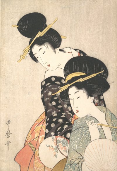 Kaksi naista, n. 1790. tekijältä Kitagawa Utamaro