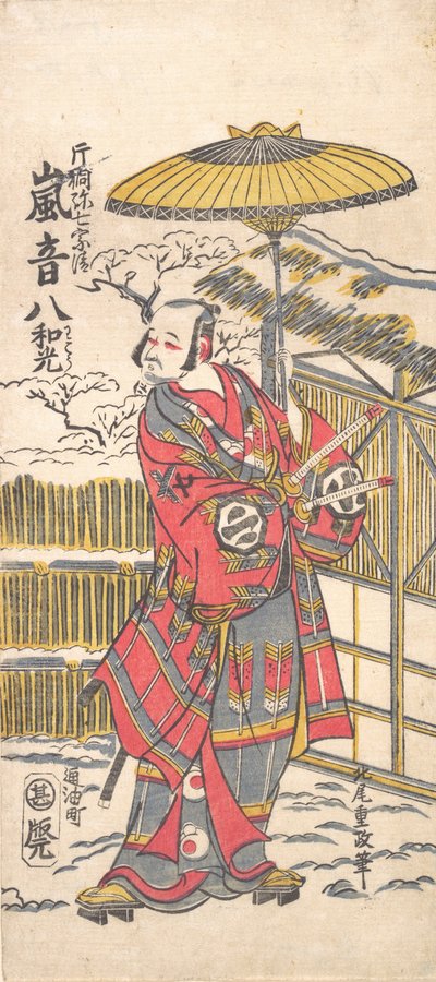 Arashi Otohachi I kuuluisa koomikko, n. 1766. tekijältä Kitao Shigemasa