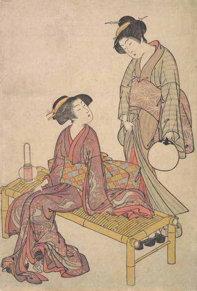 Käsilyhty, n. 1790. tekijältä Kitao Shigemasa