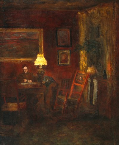 Nainen sisätiloissa tekijältä Kitty Lange Kielland