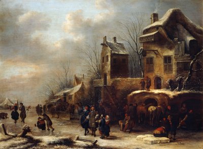Luistinrata joella, 1665 tekijältä Klaes Molenaer
