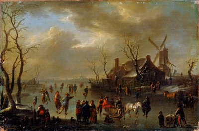 Talvimaisema, 1600-luku tekijältä Klaes Molenaer