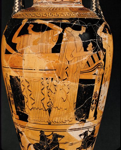 Proteesi, ruumiin asettaminen ... tekijältä Kleophrades Painter (fl.500 475 BC)