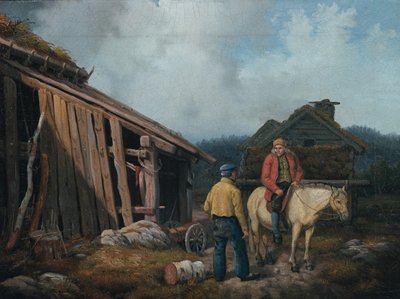 Mies hevosen selässä tekijältä Knud Bergslien