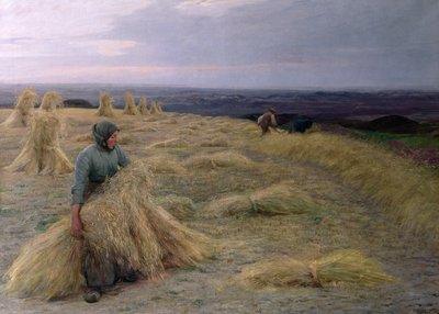Sadonkorjaajat, Svinklov-Viildemosen, Jyllannin lääni. tekijältä Knud Larsen