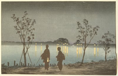 Yö Sumidajoella tekijältä Kobayashi Kiyochika