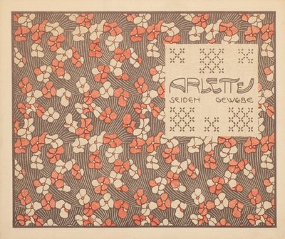 Arlette silkkikangas, 1901. tekijältä Koloman Moser