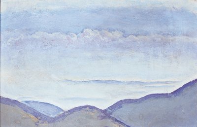 Berge - Vuoret ... (öljy kartongille) tekijältä Koloman Moser