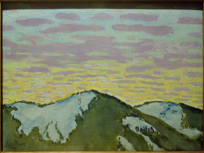 Vuorenhuiput lumessa tekijältä Koloman Moser