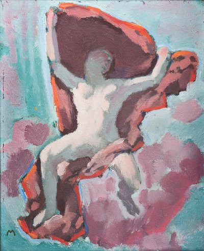 Figurenbild - Maalaus hahmosta ... (öljy kankaalle) tekijältä Koloman Moser
