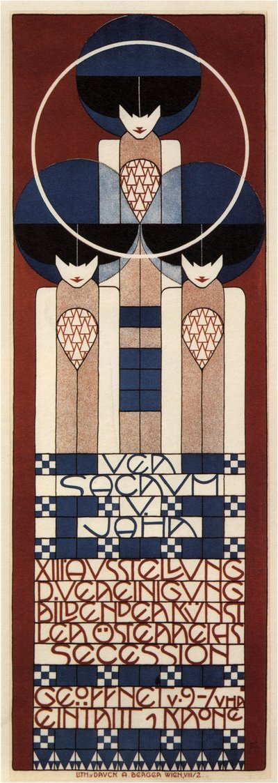 Wienin Secession-näyttelyn juliste, 1902 tekijältä Koloman Moser